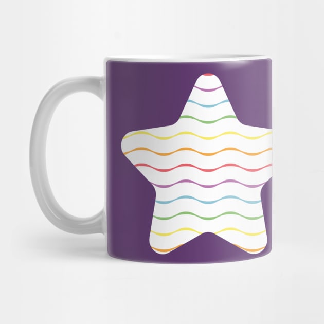 Wavy lines rainbow pattern by Nikamii